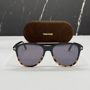 NEW TOM FORD DAMIAN-02 TF1098 05A BLACK UNISEX SUNGLASSES TOM FORD FT1098 05A